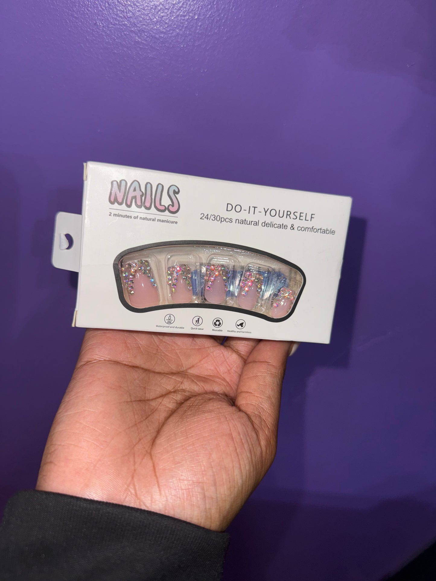 Pink Dream Press Ons