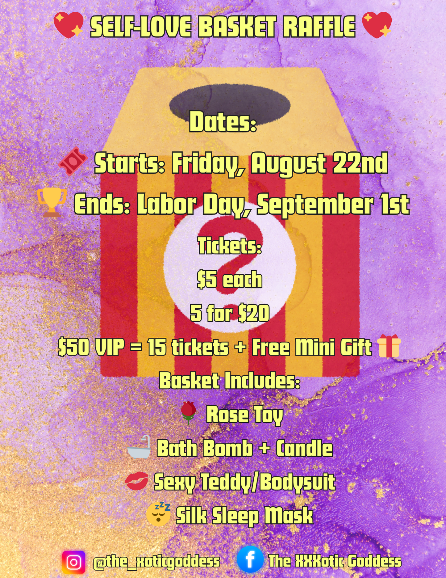 Self Love Basket Raffle Ticket