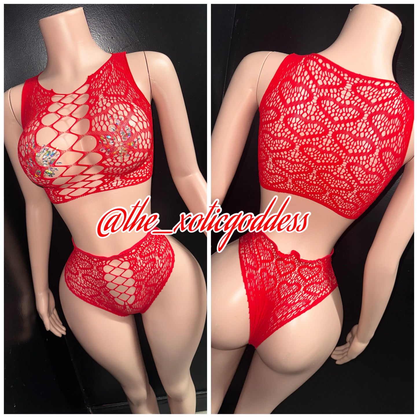 Sexy Hearts Two Piece